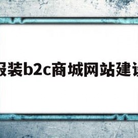 服装b2c商城网站建设(简述服装b2c电子商务的经营模式)