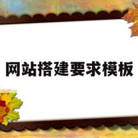 网站搭建要求模板(网站搭建要求模板怎么写)