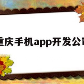 重庆手机app开发公司(重庆手机app开发公司有哪些)