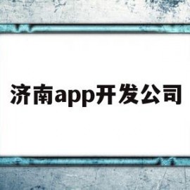 济南app开发公司(济南软件开发公司推荐)