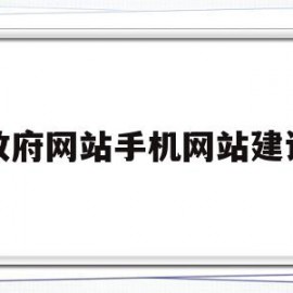 政府网站手机网站建设的简单介绍