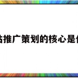 网站推广策划的核心是什么(网站推广策划的核心是什么呢)