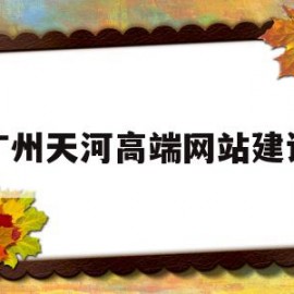 广州天河高端网站建设(广州天河网络科技有限公司)