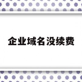 企业域名没续费(腾讯企业域名怎样续费)