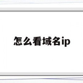 怎么看域名ip(怎么看域名通不通)