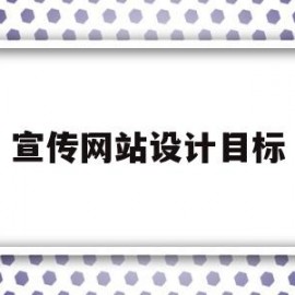 宣传网站设计目标(宣传网站设计的开题报告)