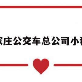 石家庄公交车总公司小程序(石家庄公交总公司微信公众号)