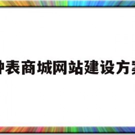 钟表商城网站建设方案(钟表专卖店效果图)