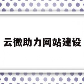 云微助力网站建设(云助网做推广怎么样)