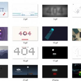25款拥有炫酷动画效果的创意404错误页面源代码