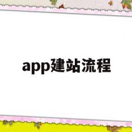 app建站流程(怎么建立自己的app网站平台)