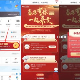 电信10年老用户领取10G流量