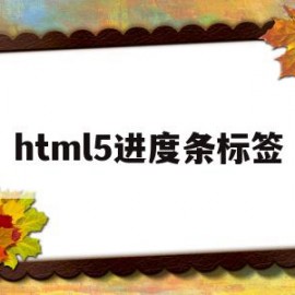 html5进度条标签(html5进度条怎么写)