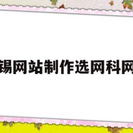 无锡网站制作选网科网络(无锡网科信息技术有限公司)