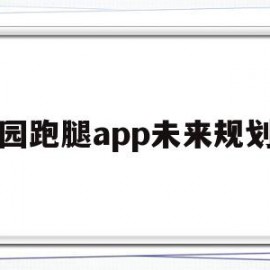 校园跑腿app未来规划图的简单介绍