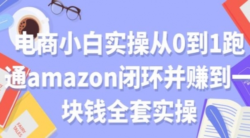 电商小白实操从0到1跑通AMAZON闭环并赚到一块钱全套实操,第1张