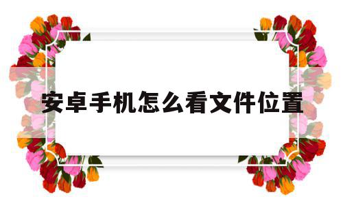 安卓手机怎么看文件位置(安卓手机怎么看文件位置在哪),安卓手机怎么看文件位置(安卓手机怎么看文件位置在哪),安卓手机怎么看文件位置,信息,微信,APP,第1张