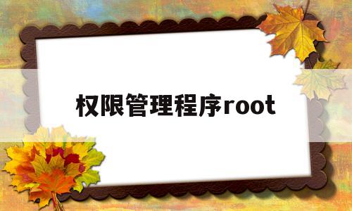 权限管理程序root(权限管理程序root手机vivoy66)