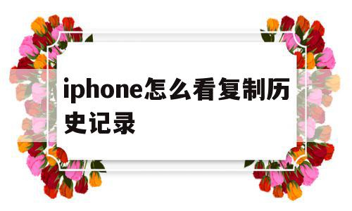 iphone怎么看复制历史记录(iphone如何查看复制历史记录)