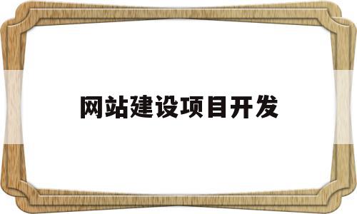 网站建设项目开发(网站开发建设的基本流程)