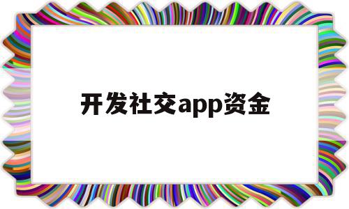 开发社交app资金(开发一个社交软件并运行要多少钱)