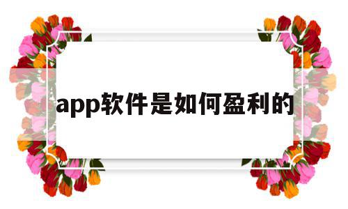 app软件是如何盈利的(app软件是如何盈利的呢)