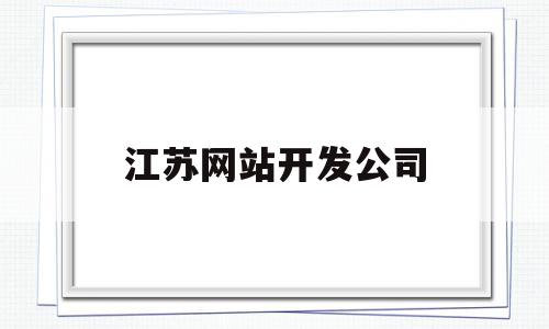 江苏网站开发公司(江苏网络公司有哪些)