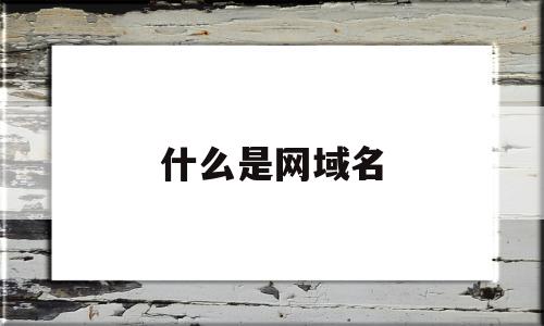 什么是网域名(什么是网域名密码)