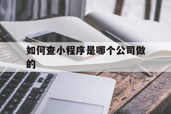 如何查小程序是哪个公司做的(如何查小程序是哪个公司做的工作)