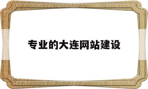 专业的大连网站建设(专业的大连网站建设有哪些)