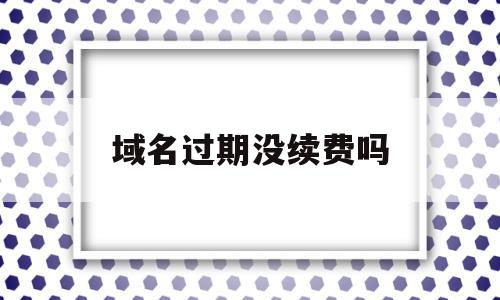 域名过期没续费吗(域名过期后不会被其他人注册?)