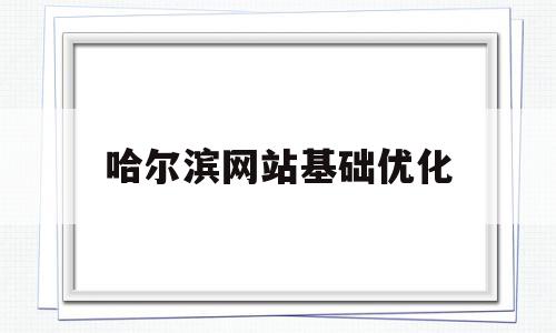 哈尔滨网站基础优化(哈尔滨seo排名优化公司价格)