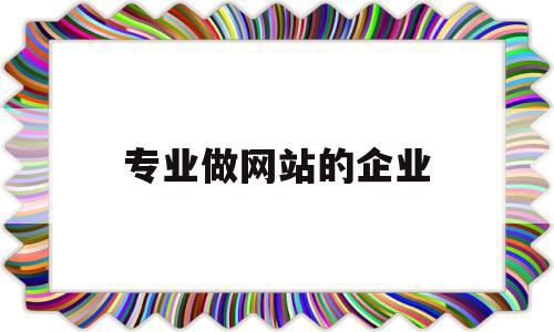 专业做网站的企业(网站做的比较好的公司)