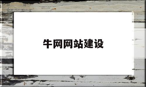 牛网网站建设(分析牛网销服务平台)