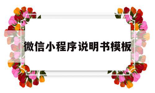 微信小程序说明书模板(微信小程序介绍内容样本)