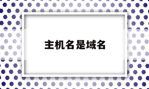 主机名是域名(主机名是域名嘛),主机名是域名(主机名是域名嘛),主机名是域名,信息,二级域名,的网址,第1张