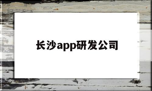 长沙app研发公司(长沙知名软件开发公司)