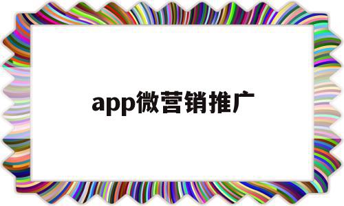 app微营销推广(app营销推广方案模板)