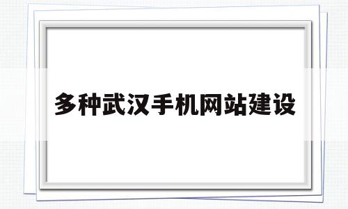 多种武汉手机网站建设(武汉网站建设公司排行榜)