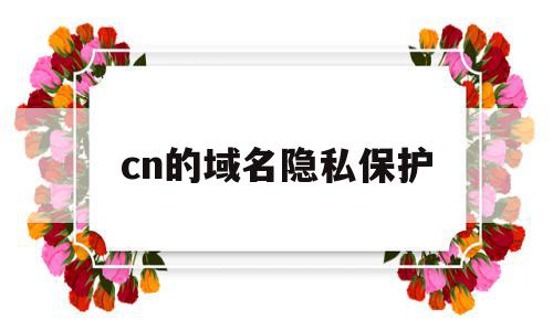 cn的域名隐私保护(全方位域名隐私及保护)