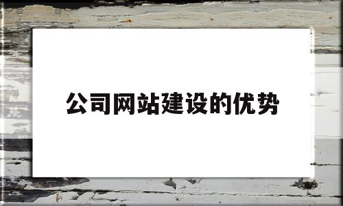 公司网站建设的优势(公司企业网站建设方案)