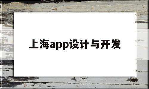 上海app设计与开发(上海APP开发)