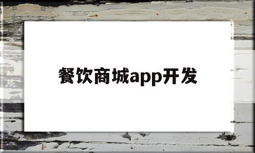 餐饮商城app开发(餐饮app创业项目计划书)