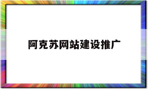 阿克苏网站建设推广(厦门外贸网站建设推广)