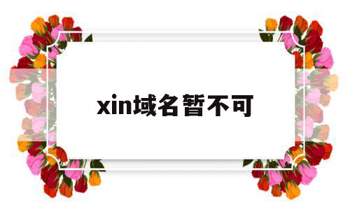 xin域名暂不可的简单介绍