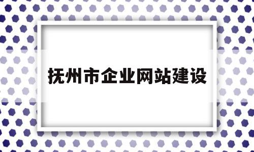 抚州市企业网站建设(抚州市企业网站建设管理办法)