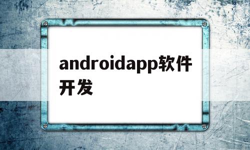 androidapp软件开发(android app开发流程)