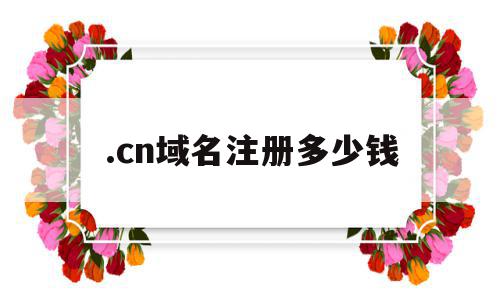 包含.cn域名注册多少钱的词条