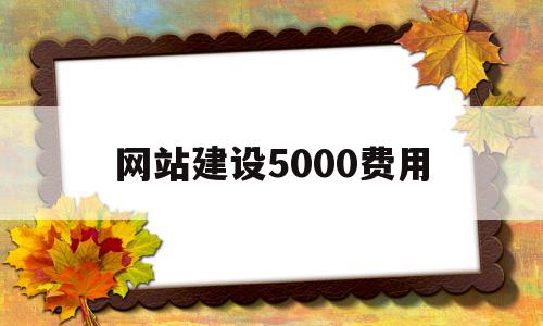 网站建设5000费用(网站建设具体需要哪些费用)