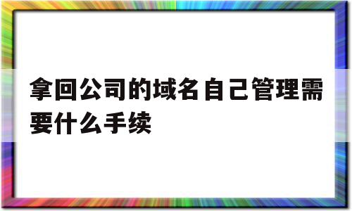 包含拿回公司的域名自己管理需要什么手续的词条